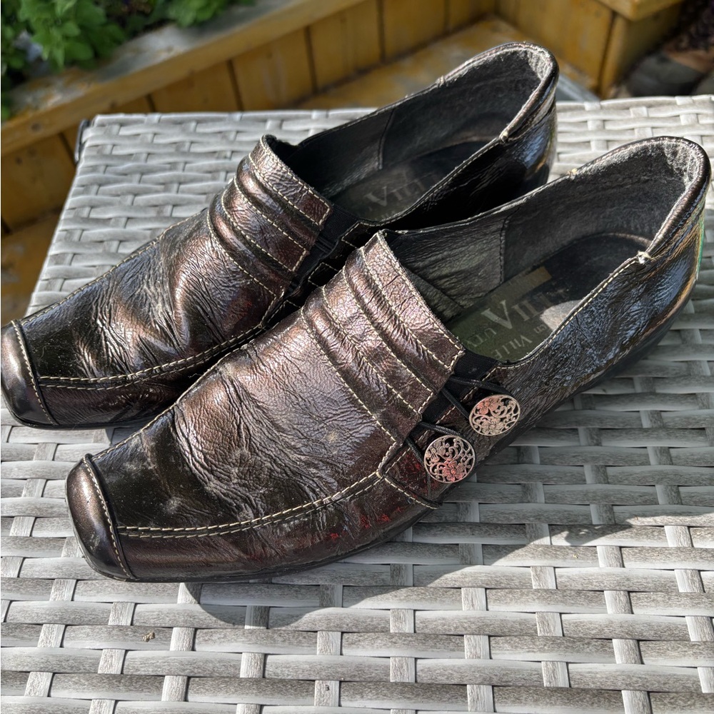 Metallic Black Loafers - Men’s Size 41 (EU)
